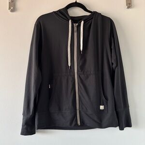 Vuori Black Full Zip Up Athletic Sweatshirt